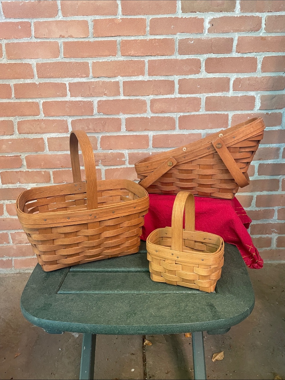 Lot of 3 1980’s Longaberger baskets